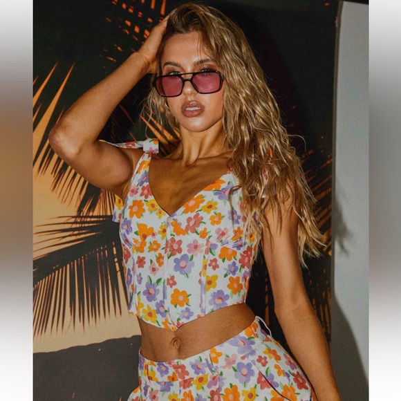 ❤️‍🔥NWT - Peppermayo Exclusive - Parisian Life Linen Bustier - Blooming - Picture 2 of 6